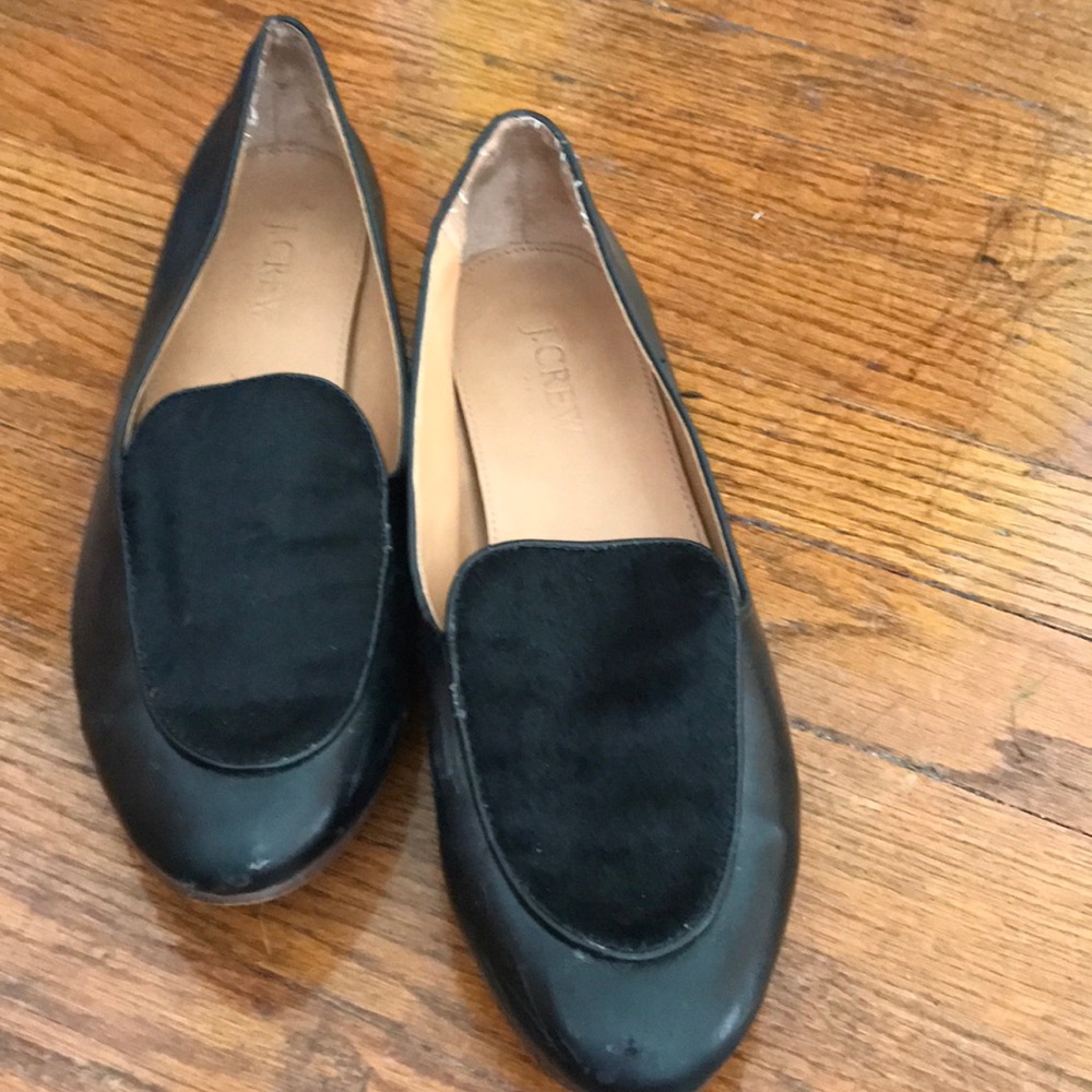 J. Crew black loafers. Size 8 1/2.
